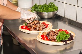 man preparing foods