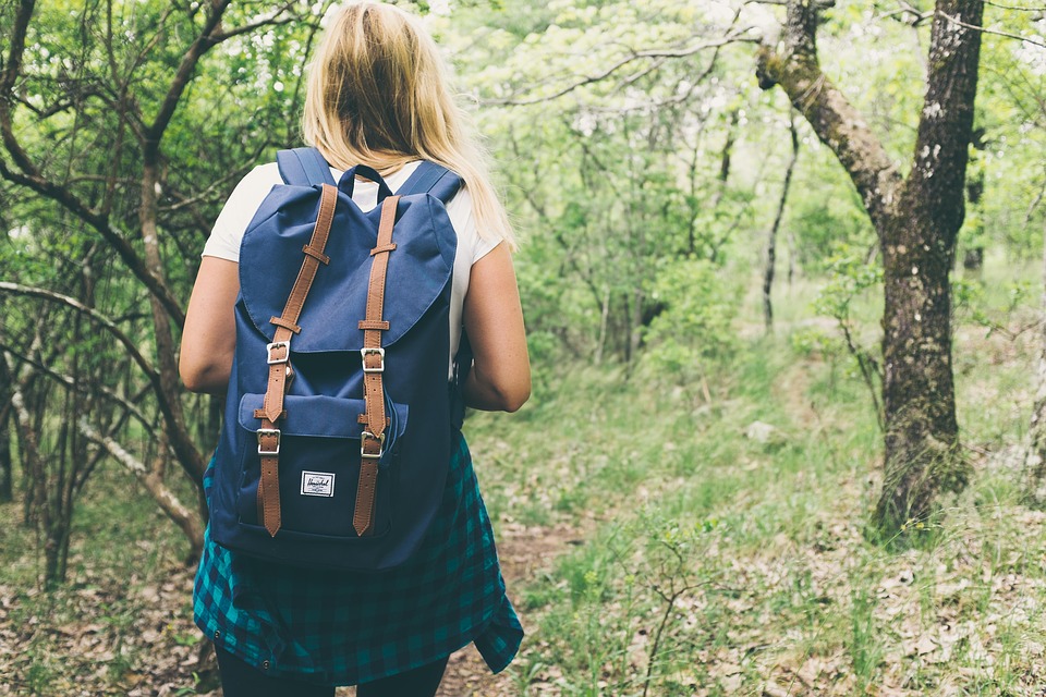 backpacker woman